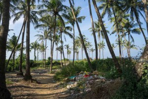 Tons of trash - 30m from the beach.