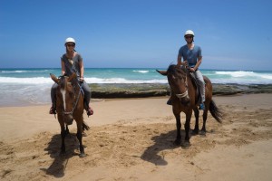 Horseback riding at St Andrews Beach, Victoria